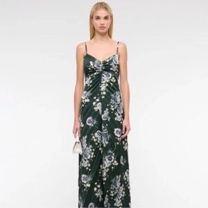 Abercrombie and fitch Giselle Sunburst Pleated Maxi Dress size XS